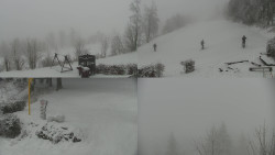 Sdružený snímek okolí chaty Myslivna