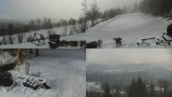 Sdružený snímek okolí chaty Myslivna