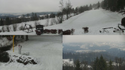 Sdružený snímek okolí chaty Myslivna