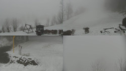 Sdružený snímek okolí chaty Myslivna