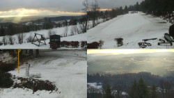 Sdružený snímek okolí chaty Myslivna