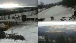 Sdružený snímek okolí chaty Myslivna