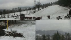 Sdružený snímek okolí chaty Myslivna