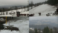 Sdružený snímek okolí chaty Myslivna