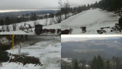 Sdružený snímek okolí chaty Myslivna