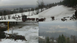 Sdružený snímek okolí chaty Myslivna