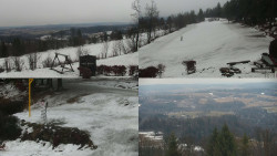 Sdružený snímek okolí chaty Myslivna