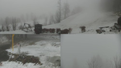 Sdružený snímek okolí chaty Myslivna