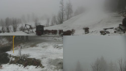 Sdružený snímek okolí chaty Myslivna