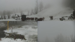 Sdružený snímek okolí chaty Myslivna