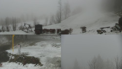 Sdružený snímek okolí chaty Myslivna