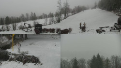 Sdružený snímek okolí chaty Myslivna