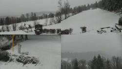 Sdružený snímek okolí chaty Myslivna