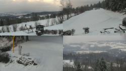 Sdružený snímek okolí chaty Myslivna