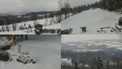 Sdružený snímek okolí chaty Myslivna