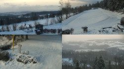 Sdružený snímek okolí chaty Myslivna