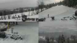 Sdružený snímek okolí chaty Myslivna