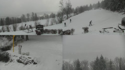 Sdružený snímek okolí chaty Myslivna