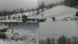 Sdružený snímek okolí chaty Myslivna