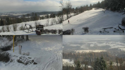 Sdružený snímek okolí chaty Myslivna