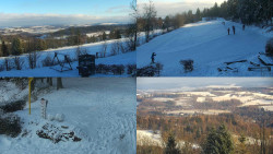 Sdružený snímek okolí chaty Myslivna