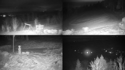 Sdružený snímek okolí chaty Myslivna