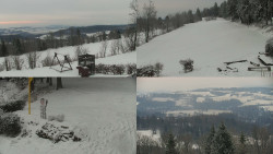 Sdružený snímek okolí chaty Myslivna