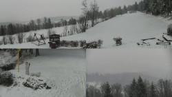 Sdružený snímek okolí chaty Myslivna