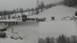 Sdružený snímek okolí chaty Myslivna