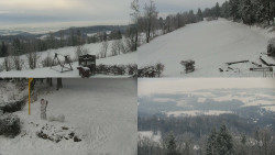 Sdružený snímek okolí chaty Myslivna