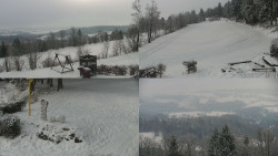 Sdružený snímek okolí chaty Myslivna