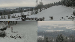 Sdružený snímek okolí chaty Myslivna