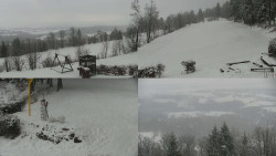 Sdružený snímek okolí chaty Myslivna