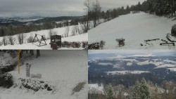 Sdružený snímek okolí chaty Myslivna