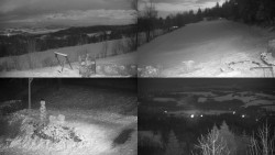 Sdružený snímek okolí chaty Myslivna