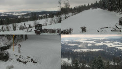 Sdružený snímek okolí chaty Myslivna