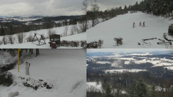 Sdružený snímek okolí chaty Myslivna