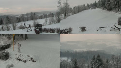 Sdružený snímek okolí chaty Myslivna