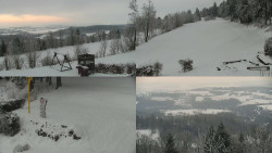 Sdružený snímek okolí chaty Myslivna