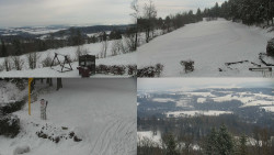 Sdružený snímek okolí chaty Myslivna