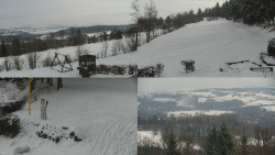 Sdružený snímek okolí chaty Myslivna