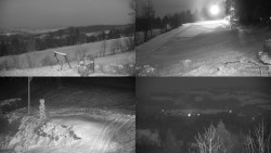 Sdružený snímek okolí chaty Myslivna