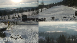 Sdružený snímek okolí chaty Myslivna