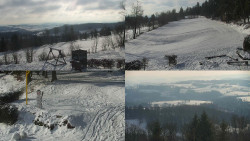 Sdružený snímek okolí chaty Myslivna