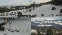 Sdružený snímek okolí chaty Myslivna