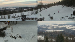 Sdružený snímek okolí chaty Myslivna