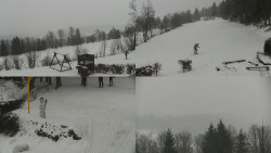 Sdružený snímek okolí chaty Myslivna