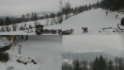 Sdružený snímek okolí chaty Myslivna