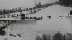 Sdružený snímek okolí chaty Myslivna