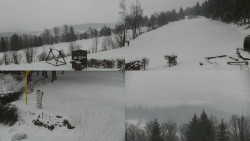 Sdružený snímek okolí chaty Myslivna